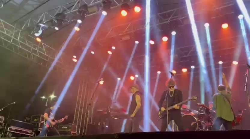 Prévia do show com painel de LED
